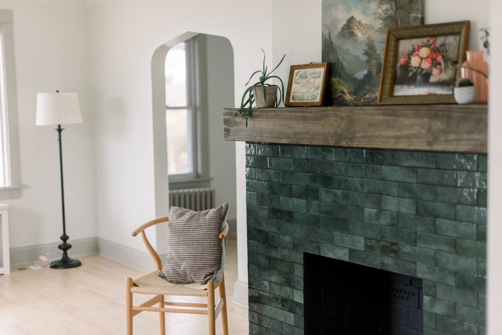 Restoring Our 1910s Fireplace With Green Tile - The Elling Co